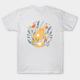 Red cat in the garden T-Shirt